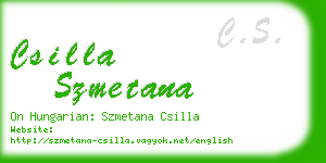 csilla szmetana business card